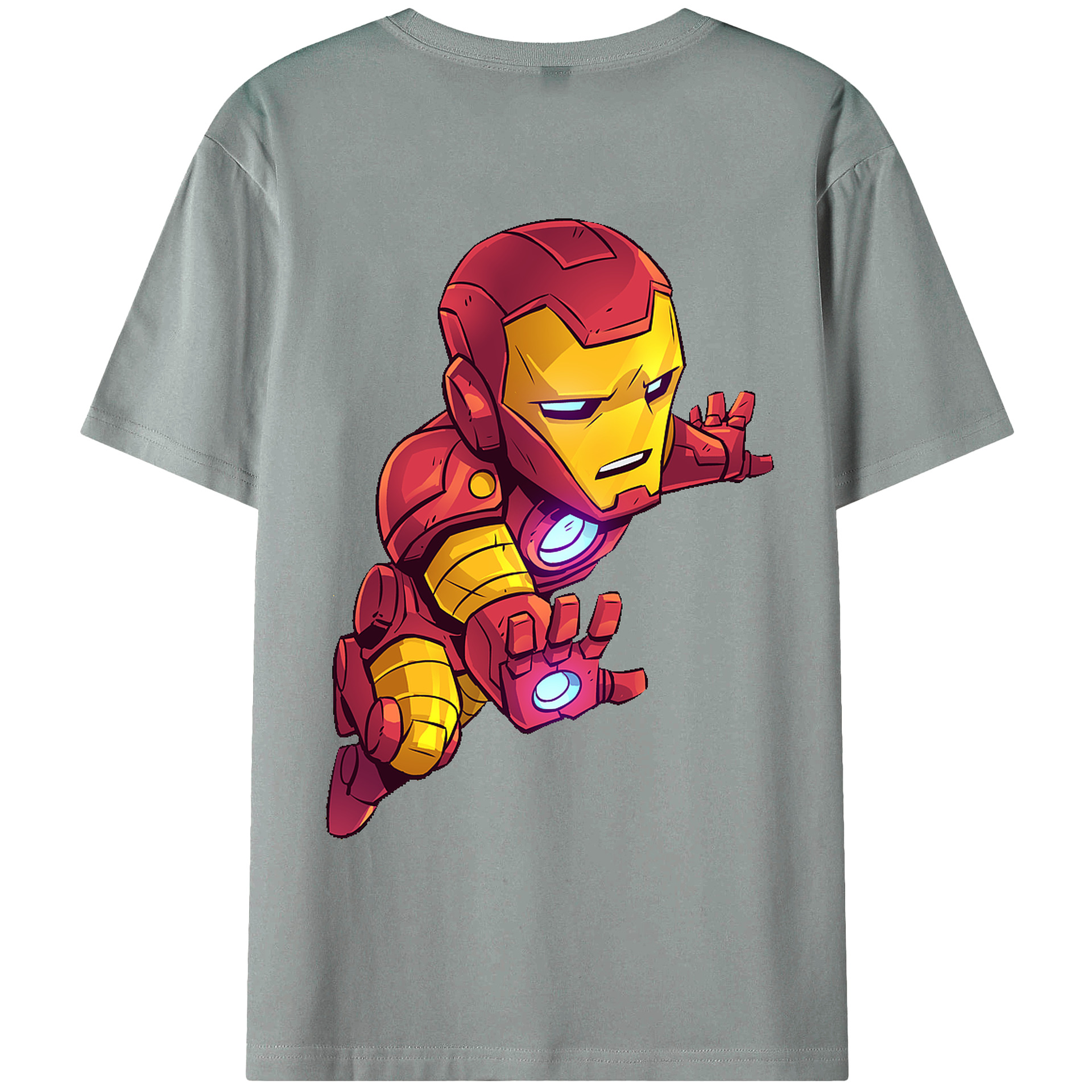 （画像用） アベンジャーズ The Avengers 綿100％ メンズ半袖Tシャツ（バックプリント） 通気性